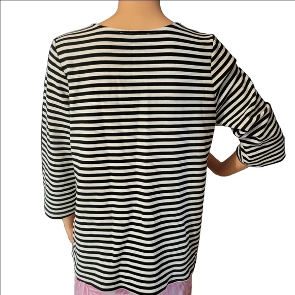Karen kane striped medium long sleeve top - Picture 2 of 12